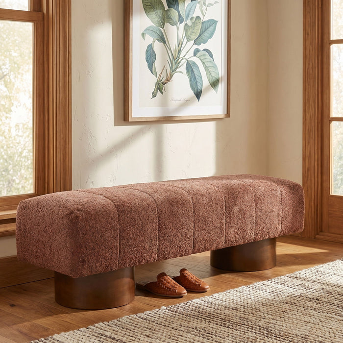 Modern Upholstered Dining Bench Noble House