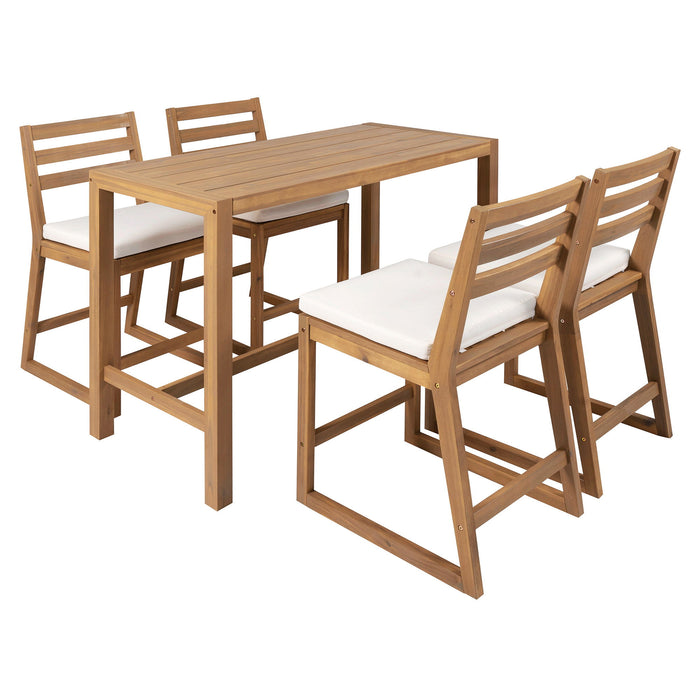 Patio Bar Set With Ergonomic Chairs Hearth and Haven