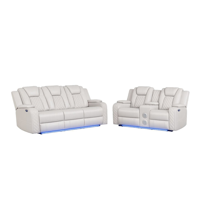 Benz - LED & Power Recliner With Adjustable Headrests And Ambient LED Lighting Matrix Furniture Group