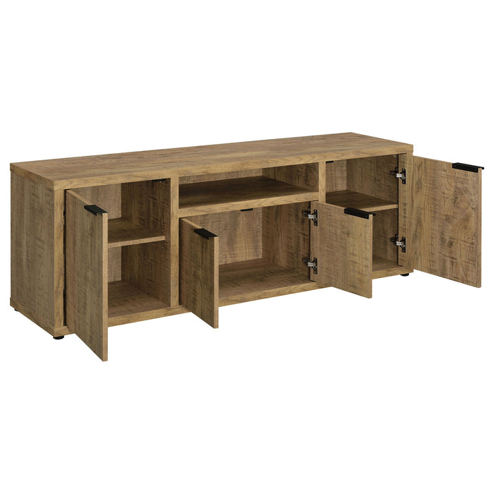 Noriega - 4 Door 60" TV Stand With Hidden Storage - Mango Color Furniture Max
