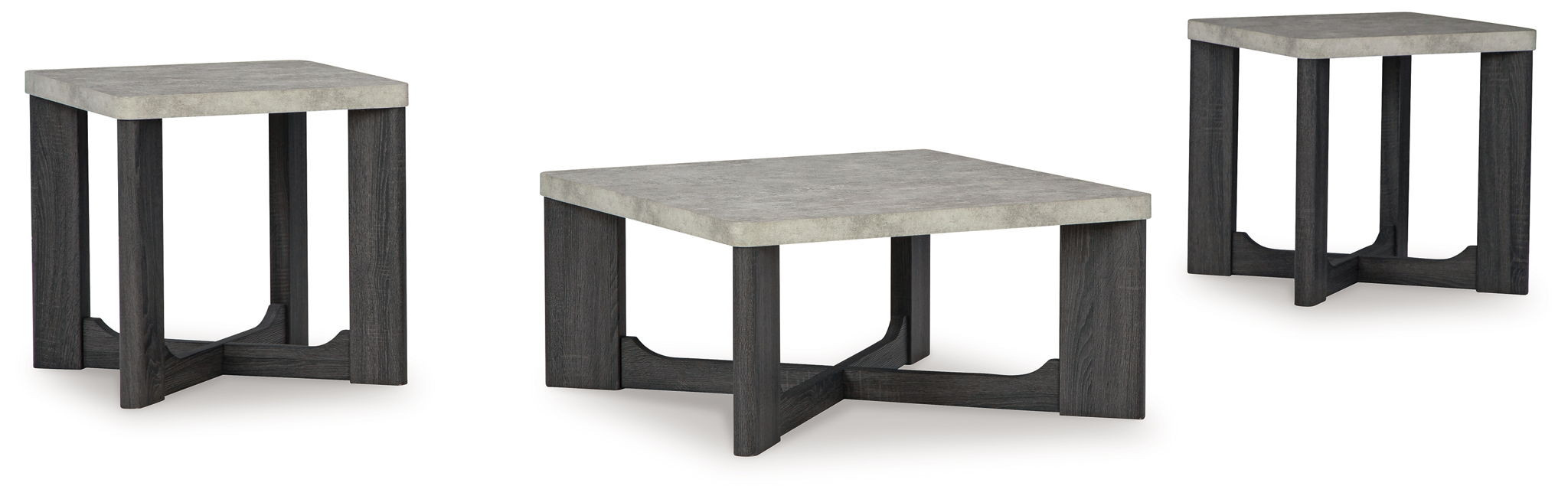 Sharstorm - Occasional Table Set (Set of 3) - Two-tone Gray
