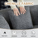 Curved Sectional Sofa With 6 Pillows Home Essentials