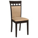 Upholstered Side Chairs (Set of 2) - Beige Furniture Max