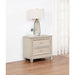Wedner - 2 Drawer Nightstand - Oak Furniture Max