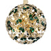 Michael Amini Lighting - Emerald Bouquet 16-Light Round Crystal Chandelier - Gold Michael Amini