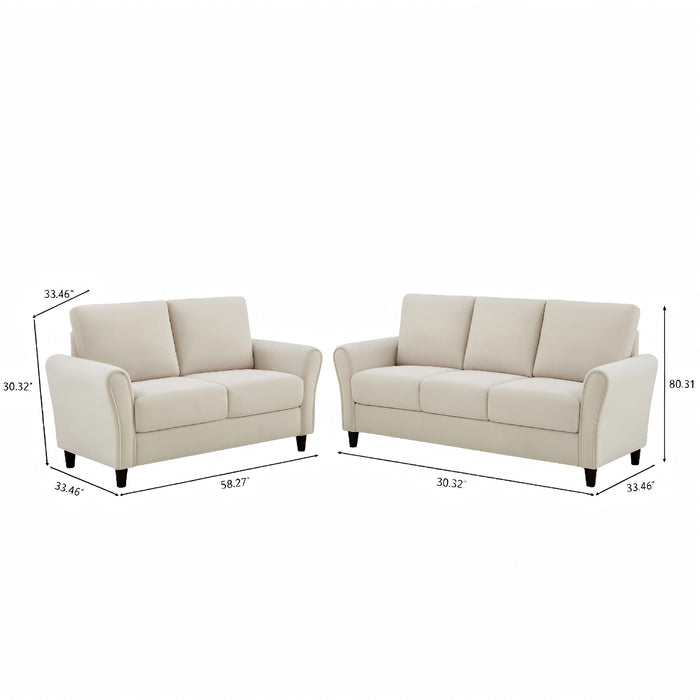 Patricia - 2 Piece Sofa Set US Pride