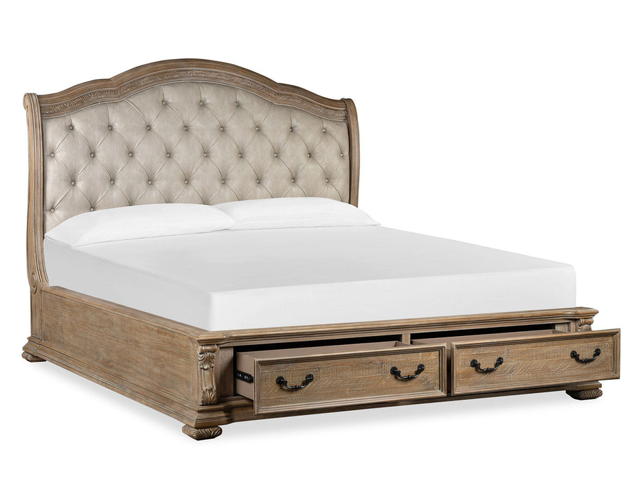 Marisol - Upholstered Sleigh Storage Bed Magnussen Furniture