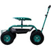 Rolling Garden Scooter Cart Seat With Wheels, 360 Swivel Seat, Tool Tray Daily Nest