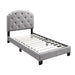 Button Tufted Bed With Nailhead Trim Home Essentials