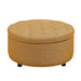 Tufted Storage Ottoman With Upholstery Home Essentials