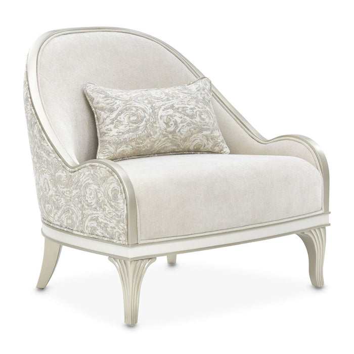 La Marisia - Chenille Accent Chair - Tranquil / Light Champagne