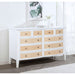 Talia - 10 Drawer Dresser Cabinet - White Furniture Max