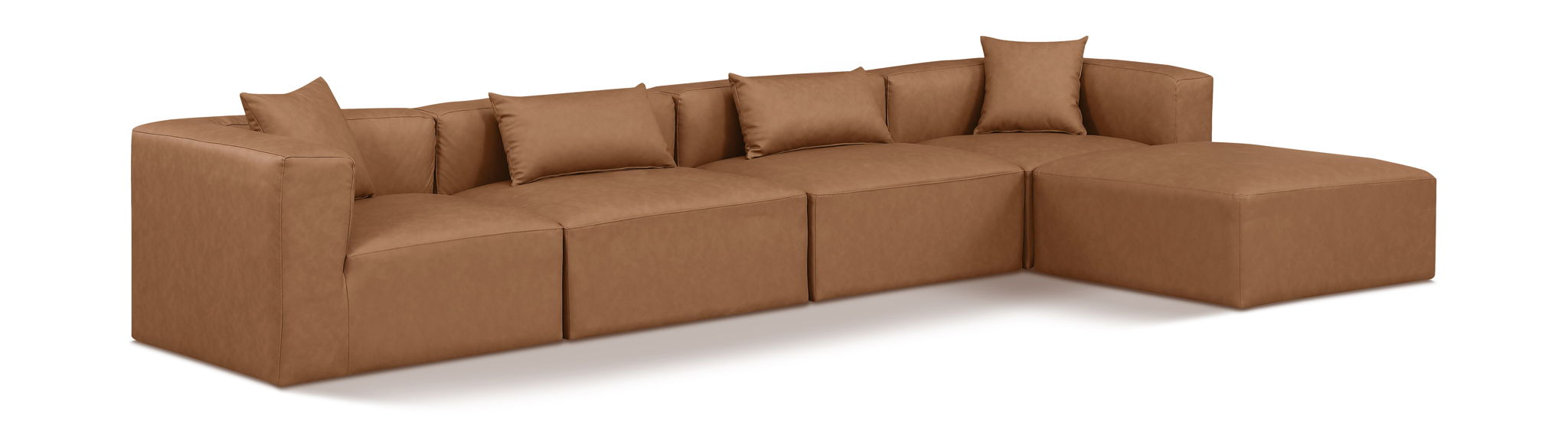 Cube - 5 Piece Modular Sectional With Chaise Meridian Furniture