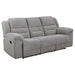 Sebring - Reclining Sofa With Manual Recline - Gray Furniture Max