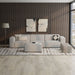 Rex - Handcrafted Sectional Sofa And Ottoman Simpli-Home