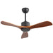 42" Ceiling Fan With DC Reversible Motor, 3 Blades, Timer Function Daily Nest