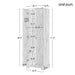 Storage Cabinet With Adjustable Shelves, 2 Doors, Rectangle Design For Bathroom Hearth and Haven