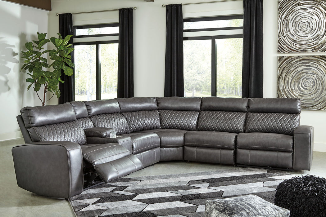 Samperstone - Power Reclining Sectional Signature Design by Ashley®