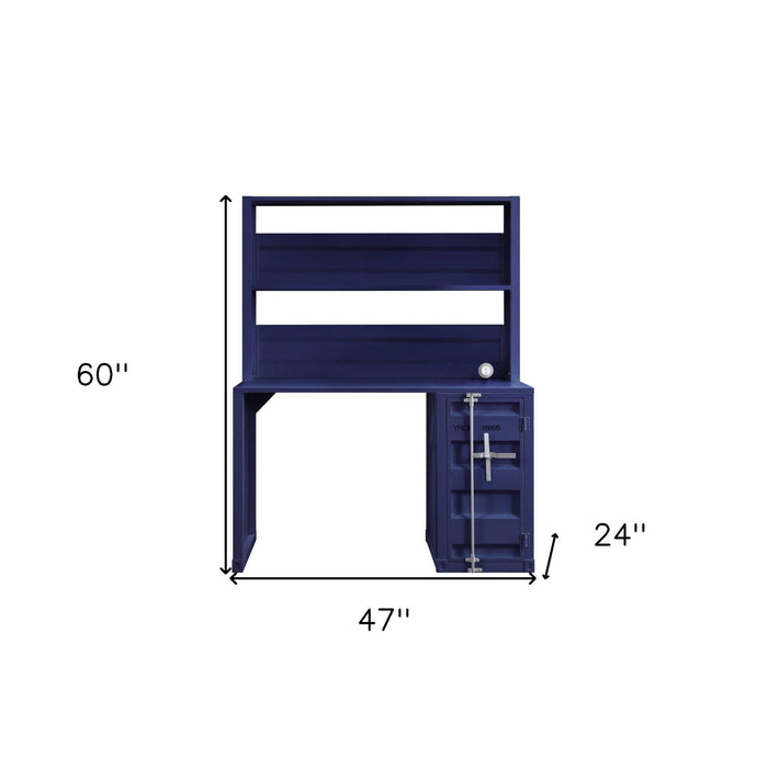 Iron Writing Desk - Blue