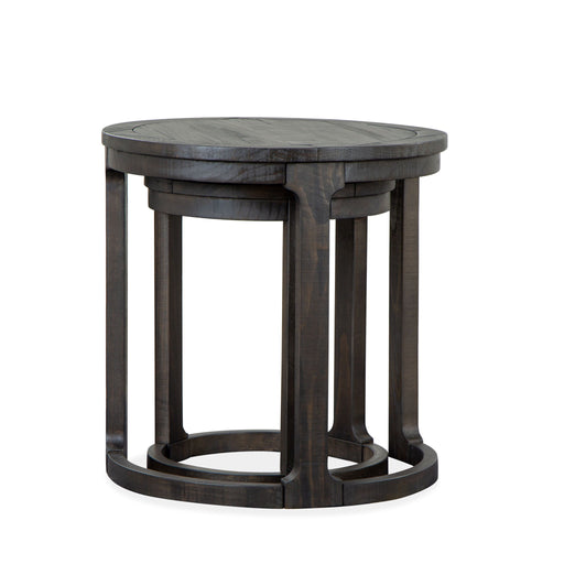 Boswell - Round Nesting End Table - Peppercorn Magnussen Furniture