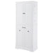 Freestanding Bathroom Storage Cabinet With Doors, Drawers, And Tilt Out Laundry Hamper - White Hearth and Haven