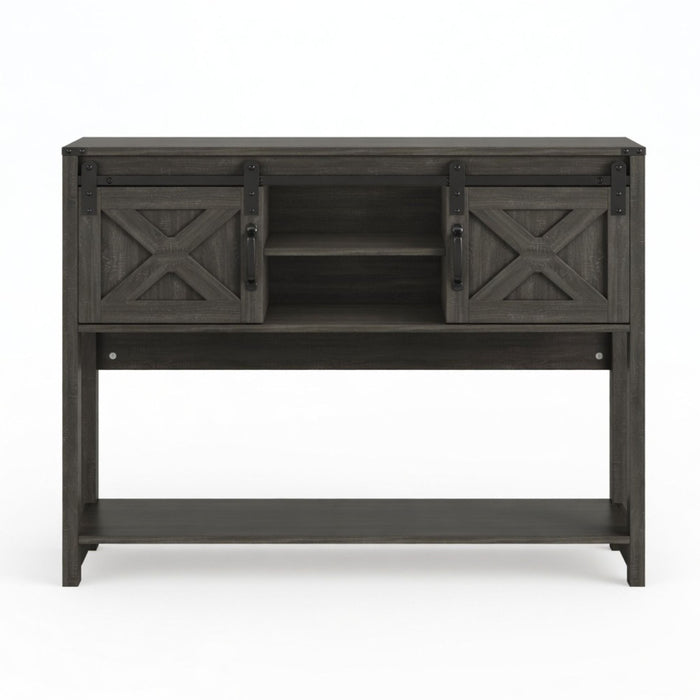Farmhouse Entryway Table With Sliding Barn Door Home Essentials