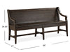 Westley Falls - Bench With Back - Graphite Magnussen Furniture