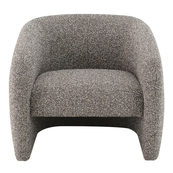 Livia - Accent Chair - Brown & Gray Tweed