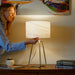 Optima - Desk Lamp - White Ashcroft Furniture