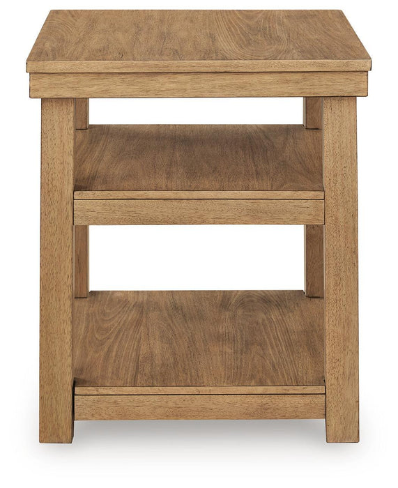 Wittenmyer - Rectangular End Table - Natural / Black Signature Design by Ashley®