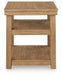 Wittenmyer - Rectangular End Table - Natural / Black Signature Design by Ashley®