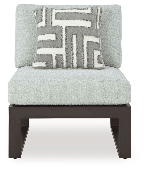 Beachloft - 6-Piece Outdoor Sectional - Black / Gray Signature Design by Ashley®
