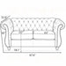 Chesterfield Button Tufted Loveseat With Rolled Arms US Pride