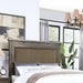 Queen Size Bed With Upholstered Headboard And Footboard Drawers - Brown Home Essentials