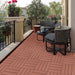Plastic Interlocking Deck Tiles, Waterproof All Weather Use Daily Nest