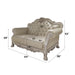 Dresden - Loveseat With 3 Pillows - Synthetic Leather & Bone White ACME