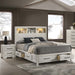 Bed Set With Storage Drawers, Open Shelves, And Built In LED Lighting Home Essentials