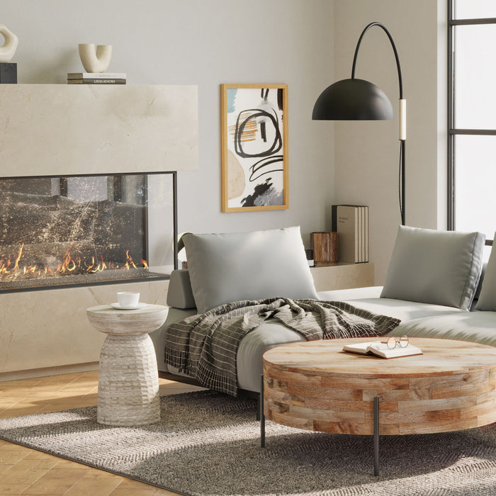 Boyd - Accent Table - White Wash Simpli-Home