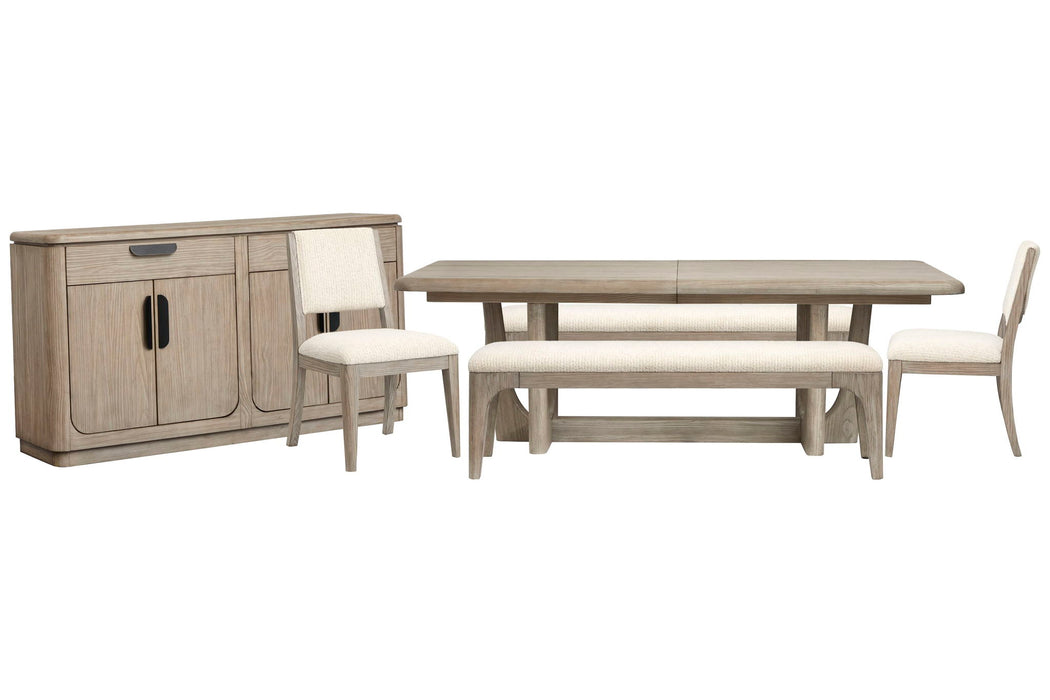 Braelyn - Extendable Trestle Dining Table Set Magnussen Furniture