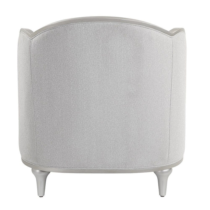 Kasa - Chair With Pillow - Beige Linen & Champagne ACME