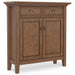 Redmond - Entryway Cabinet With Adjustable Shelves And Drawers - Brown Simpli-Home