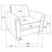 Dixon - Upholstered Rolled Arm Accent Chair - Gray Furniture Max