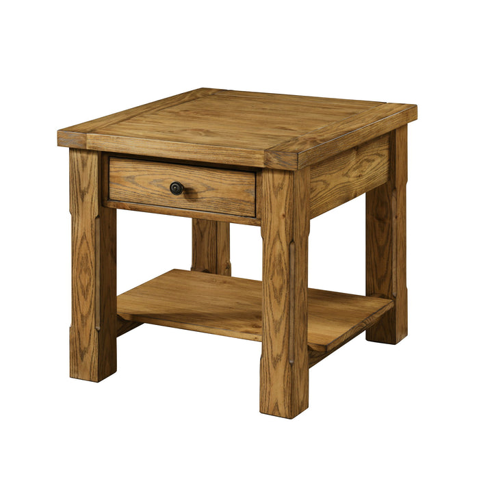 Duncan - 1 Drawer End Table - Walnut New Classic