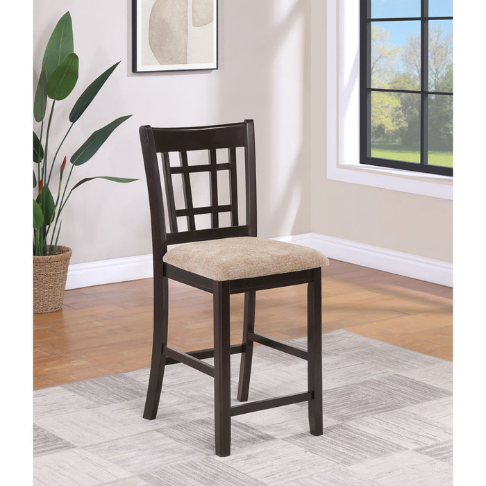 Lattice Back Counter Height Stools (Set of 2) Furniture Max