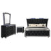 Bedroom Set With LED Lighting And Charging Nightstand Furniture Max