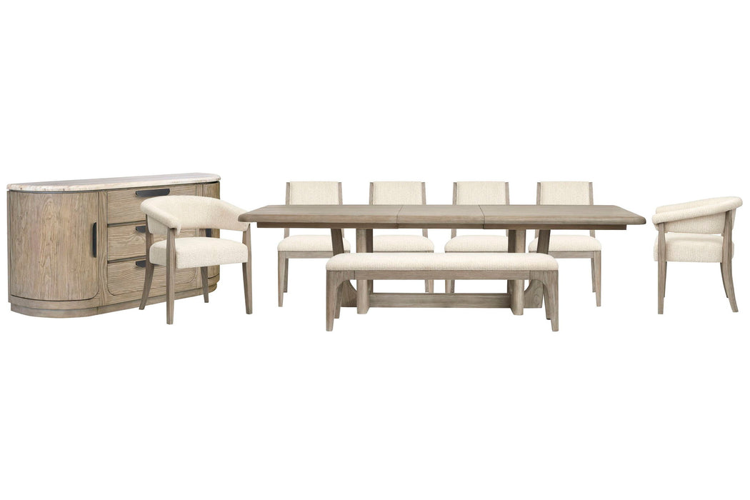 Braelyn - Extendable Trestle Dining Table Set Magnussen Furniture