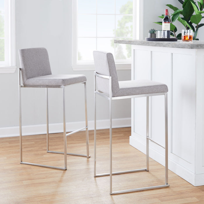 Fuji - Contemporary And Modern Elegance High Back Barstool Lumi Source