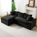 Modular Sofa, Convertible Twin Seat With Chaise Lounge Home Essentials