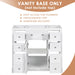 Modern Bathroom Vanity Base Only With 1 Cabinet And 6 Drawers Hearth and Haven