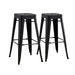 Backless Bar Stools (Set of 2) - Black Home Essentials